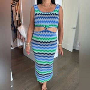 SOLID & STRIPED coverup midi dress size L